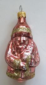 Kerstbal: Kerstman ( donkerroze en goud ), Diversen, Kerst, Ophalen of Verzenden