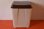 Retro vintage kunststof jaren 70 wasmand / opbergton, Ophalen of Verzenden, Gebruikt, Bruin, Overige typen