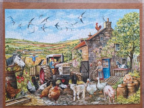 🚜 Falcon - Another Day in the Yorkshire Dales - 1000🧩🧩, Hobby en Vrije tijd, Denksport en Puzzels, Zo goed als nieuw, Ophalen of Verzenden