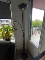 Zwarte dimbare schemerlamp met leeslamp., Huis en Inrichting, Lampen | Vloerlampen, Ophalen, Zo goed als nieuw, 150 tot 200 cm