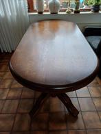 Donker eikenhouten eettafel, Huis en Inrichting, Ophalen, Gebruikt, Eikenhout, 50 tot 100 cm