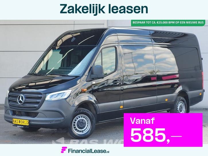 Mercedes Sprinter 319 CDI Automaat 190PK Trekhaak LED Airco, Auto's, Bestelauto's, Bedrijf, Lease, Financial lease, Achteruitrijcamera