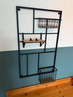 Wandrek Xenos XL - Zwart met plankje en mandjes, Ophalen, Zo goed als nieuw