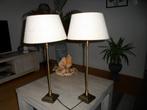 2 schemerlampen, Huis en Inrichting, Lampen | Tafellampen, Ophalen of Verzenden, Gebruikt, Metaal, Minder dan 50 cm