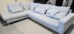 Pronto hoekbank blauw grijs 1 jaar oud, Huis en Inrichting, Ophalen of Verzenden, Zo goed als nieuw, 150 cm of meer, Vierpersoons of meer