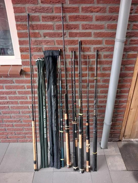 Mooie  Partij Feederhengels., Watersport en Boten, Hengelsport | Witvissen, Zo goed als nieuw, Werphengel, Ophalen of Verzenden
