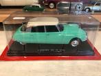1:24 Citroen DS 19 Hachette Groen/wit 1956, Hobby en Vrije tijd, Ophalen of Verzenden, Zo goed als nieuw, Auto, Overige merken