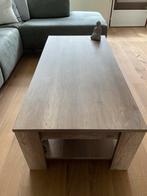Houten Salontafel met Opbergruimte, Ophalen, 50 tot 100 cm, 100 tot 150 cm, Zo goed als nieuw