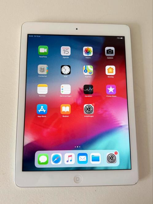 Apple iPad Air 1 (A1474, Wi-Fi, 16GB), Computers en Software, Apple iPads, Zo goed als nieuw, Apple iPad Air, 10 inch, 16 GB, Wit