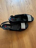 Högl dames schoen, maat 6,5., Högl, Zwart, Zo goed als nieuw, Sandalen of Muiltjes
