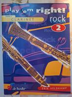 Play 'em Right! Rock 2 Klarinet, Les of Cursus, Ophalen of Verzenden, Zo goed als nieuw, Klarinet