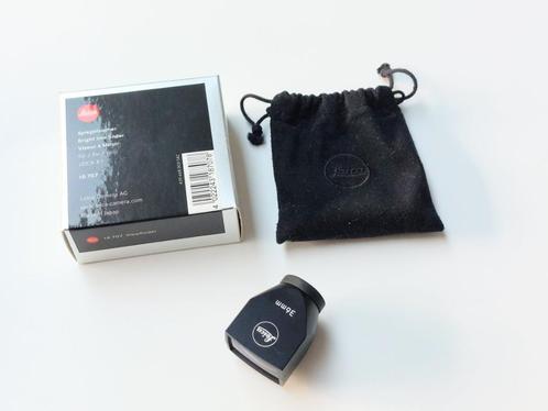 Leica Leitz 18707 36mm bright line finder ZGAN in doos, Audio, Tv en Foto, Fotocamera's Analoog, Zo goed als nieuw, Compact, Leica