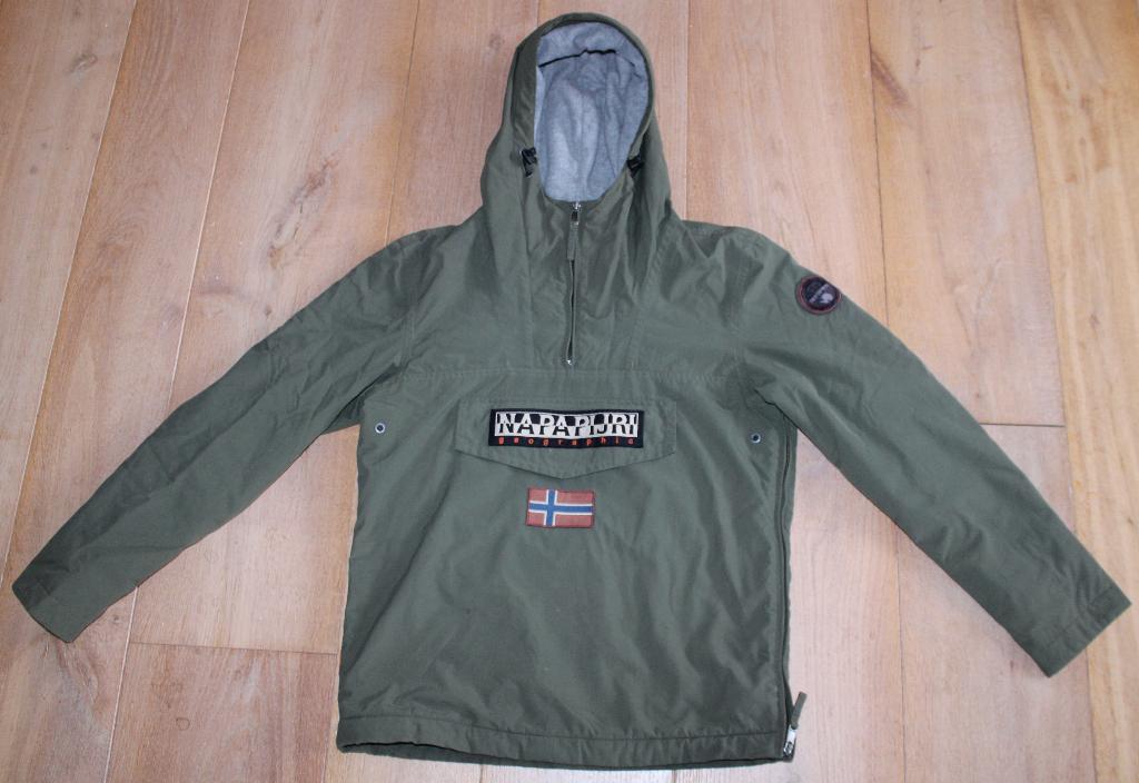 Rainforest winterjas anorak van Napapijri maat XS, Ophalen of Verzenden, Napapijri, Gedragen, Groen
