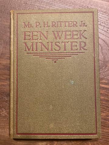‘Een week minister’ door: mr. P.H. Ritter Jr. beschikbaar voor biedingen