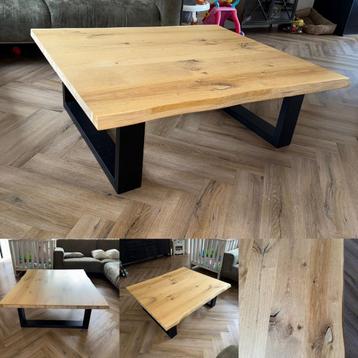 Eiken boomstam salontafel beschikbaar voor biedingen
