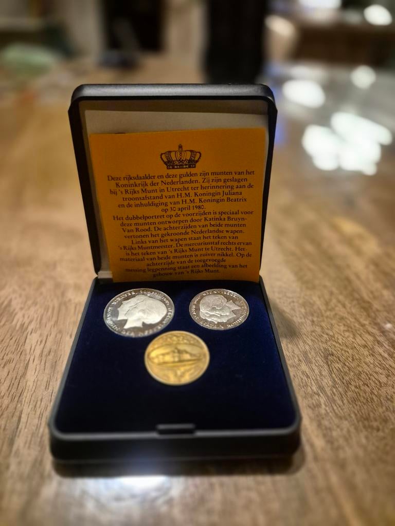 Rijksmunt Set Beatrix 1982, Setje, Koningin Beatrix, Zilver, Euro's