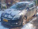 Peugeot 5008 1.6 THP 7PL 2010 Zwart, Auto's, Voorwielaandrijving, Zwart, Handgeschakeld, Particulier