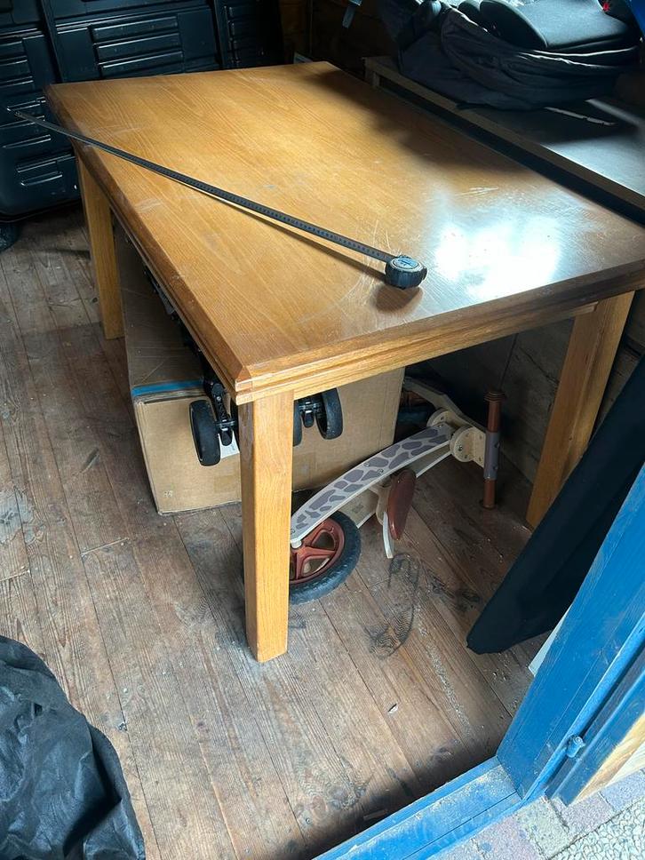 Eiken Uitschuiftafel - 140/220cm, Huis en Inrichting, Tafels | Eettafels, Gebruikt, 100 tot 150 cm, 150 tot 200 cm, Vijf personen of meer