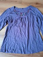 Paars shirt met kraaltjes - Maat M, Ophalen of Verzenden, Zo goed als nieuw, Maat 38/40 (M), Paars