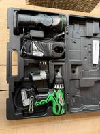 Hitachi accuboormachine, extra accu, lader , lamp koffer, Ophalen of Verzenden, Zo goed als nieuw