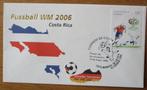 WK Voetbal 2006, FDC Costa Rica, Postzegels en Munten, Verzenden, Gestempeld, Sport