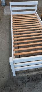 houten bed frame, met lattenbodem zonder matras, Ophalen, Gebruikt, 90 cm, Eenpersoons