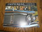 1963 Chrysler Imperial Prestige Brochure USA, Gelezen, Ophalen of Verzenden