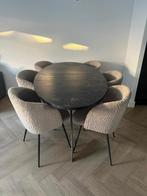 Eiken ovale tafel met 6 teddy stoelen, Huis en Inrichting, Tafels | Eettafels, 100 tot 150 cm, Eikenhout, Ophalen of Verzenden