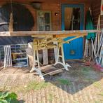 Antiek gietijzeren tekentafelonderstel., Ophalen, Gebruikt