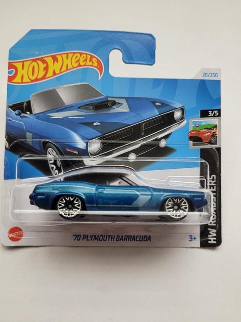 Hotwheels '70 Plymouth Barracuda, Hobby en Vrije tijd, Modelauto's | Overige schalen, Nieuw, Auto, Ophalen of Verzenden