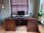 Prachtig ,  groot teakhouten bureau, Ophalen, Gebruikt, Bureau