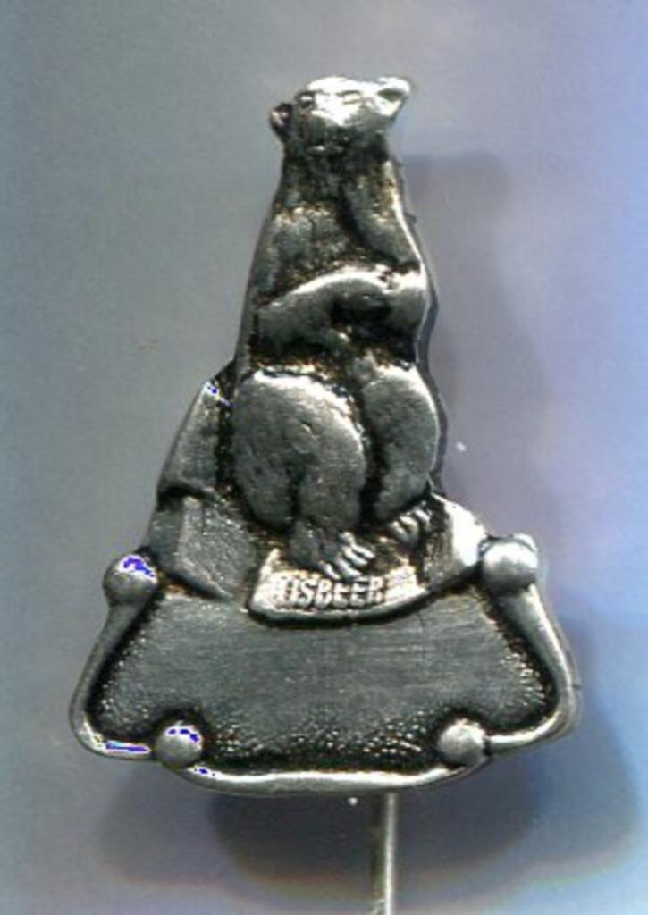 IJsbeer zilverkleurig speldje ( N_059 ), Verzamelen, Speldjes, Pins en Buttons, Nieuw, Speldje of Pin, Dier of Natuur, Verzenden