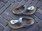 GRATIS VERZENDEN STOERE ZILVEREN GIZEH BIRKENSTOCKS MT 39, Slippers, Overige kleuren, Zo goed als nieuw, Verzenden