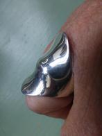 zware Sterling Zilveren Design Ring gegolfde vormgeving, Zilver, Ring, Verzenden