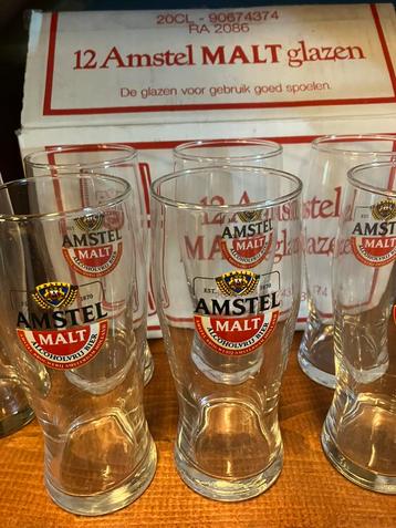Amstel malt glazen 27 stuks a 20cl beschikbaar voor biedingen