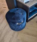 Poefs riviera maison indigo blauw., Ophalen of Verzenden, Zo goed als nieuw, Rechthoekig, Minder dan 50 cm