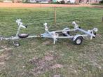 Boottrailer kanteltrailer rubberboottrailer, Watersport en Boten, Boottrailers, Ophalen, Minder dan 1500 kg, Gebruikt, Kantelbaar