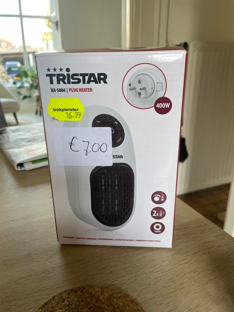 Nieuwe EN Plug Heater 400W met Timer en LED Scherm, Huis en Inrichting, Kachels, Ophalen, Overige soorten, Elektrisch, Nieuw