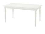 IKEA Ingatorp Eettafel - Wit, Huis en Inrichting, Tafels | Eettafels, Ophalen, Gebruikt, 100 tot 150 cm, 50 tot 100 cm