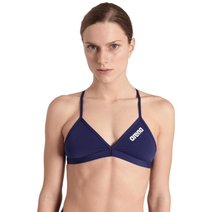 Nieuwe Arena W Team Swim Bikini Top Tie Back Solid Navy, Kleding | Dames, Badmode en Zwemkleding, Nieuw, Bikini, Blauw, Ophalen of Verzenden