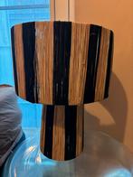 Marokaanse lamp van riet met strepen, Ophalen of Verzenden, Zo goed als nieuw, Rond