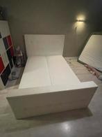 Tweepersoonsbed 140x200, Huis en Inrichting, Ophalen, Overige materialen, Gebruikt, Wit