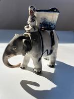 ANTIEK Duits porselein olifant & ceremoniële zetel Thüringen, Ophalen of Verzenden