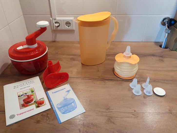 Quick Chef 3 , sapkan 2,1 liter , harmonikaatje, Huis en Inrichting, Keuken | Tupperware, Zo goed als nieuw, Overige typen, Ophalen of Verzenden