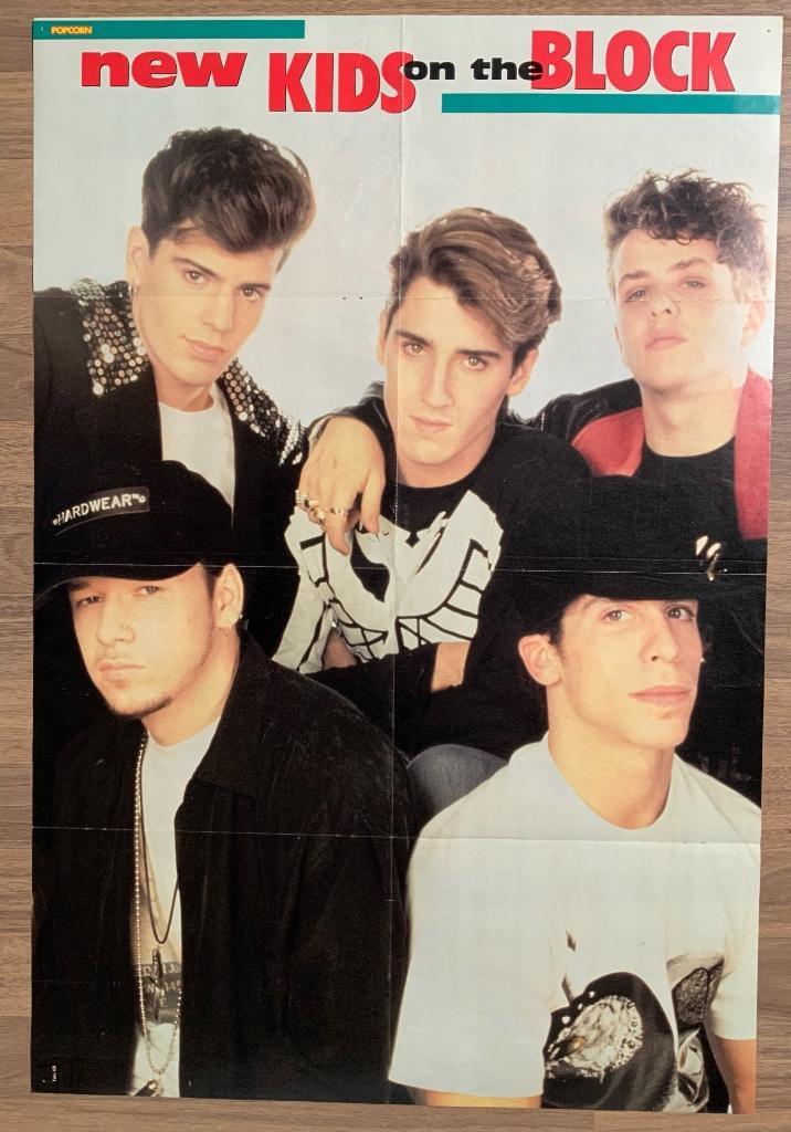 Poster New Kids On The Block NKOTB / Roxette, Verzamelen, Posters, Zo goed als nieuw, Muziek, Deurposter of groter, Rechthoekig Staand