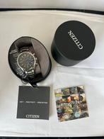 Citizen Eco-Drive Chronograph Tachymeter Power Reserve, Ophalen of Verzenden, Zo goed als nieuw, Staal, Citizen