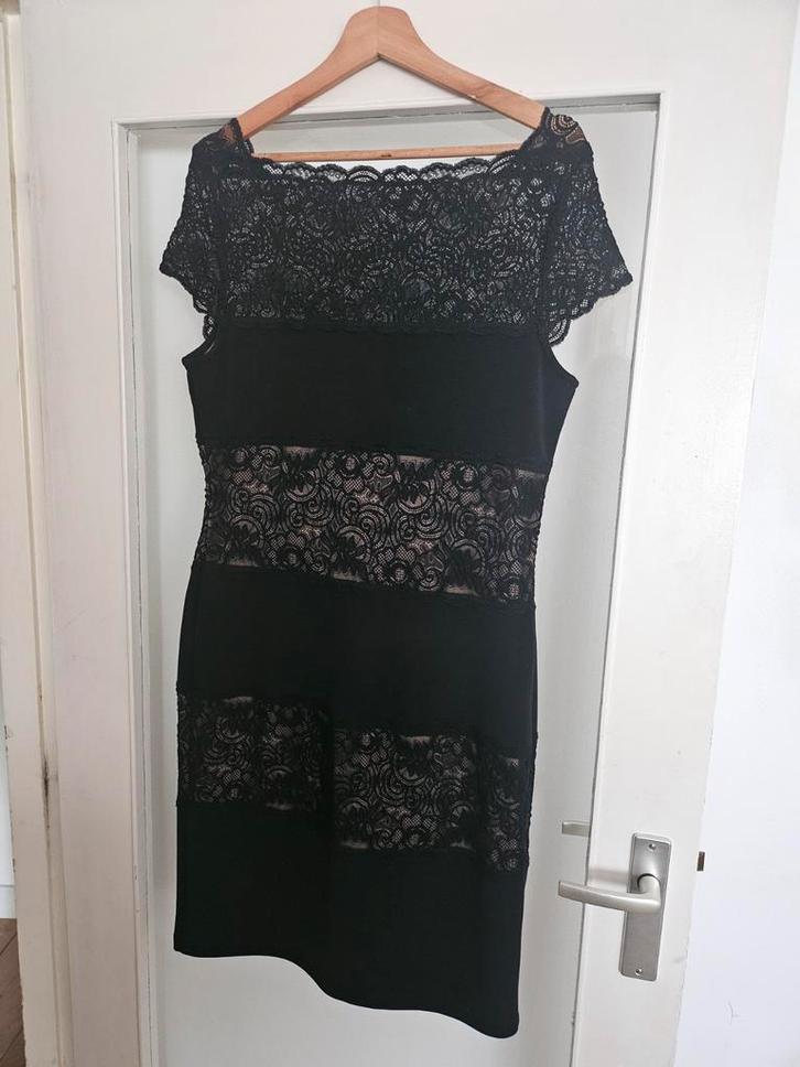 Joseph Ribkoff jurk maat 44 kant, Kleding | Dames, Jurken, Zo goed als nieuw, Maat 42/44 (L), Zwart, Knielengte, Ophalen of Verzenden