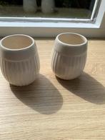 Kleine vaasjes edme wegdwood, Rond, Ophalen of Verzenden, Zo goed als nieuw, Aardewerk