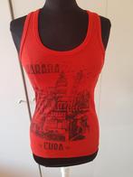 Rood La Habana Cuba hemdje - maat M ***zgan***, Kleding | Dames, Tops, Maat 38/40 (M), Ophalen of Verzenden, Zo goed als nieuw