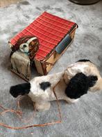 Leuke mechanische hond met hondenhok., Antiek en Kunst, Ophalen of Verzenden